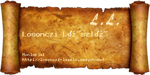 Losonczi László névjegykártya