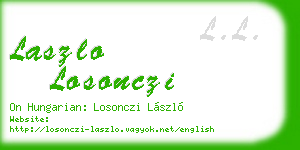 laszlo losonczi business card