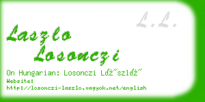 laszlo losonczi business card